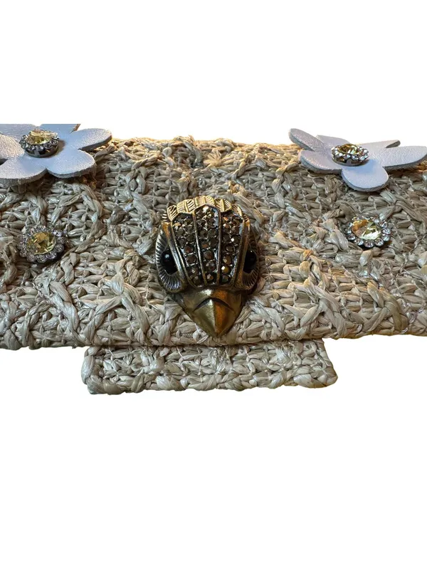 Kurt Geiger Rainbow Tweed Flower Chain Shoulder Bag - Image 5