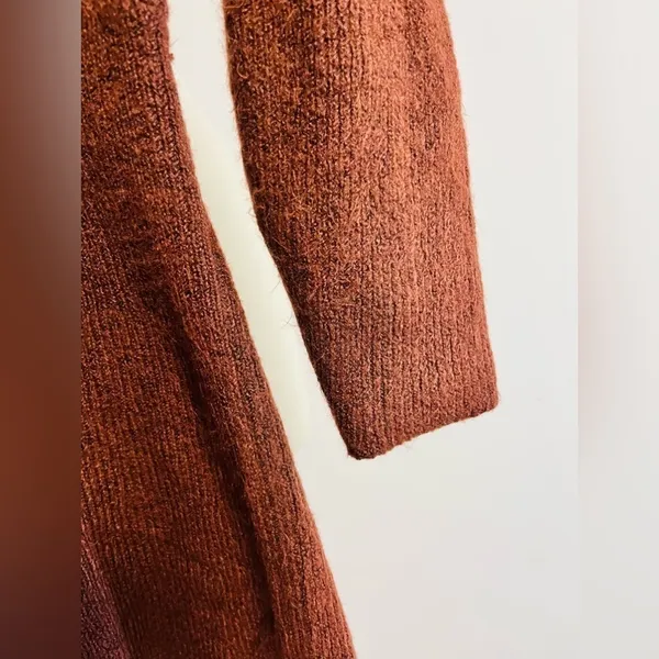 Grace Off-the-Shoulder Knit Romper in Dark Brown Large NWOT $59 - Image 3