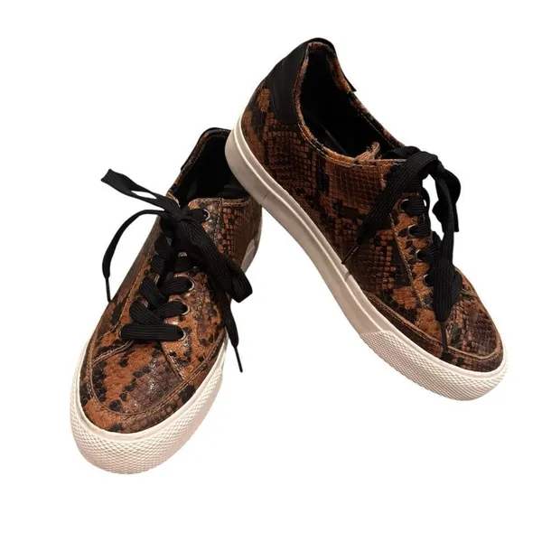 Rag & Bone RB Army Low Sneakers In Golden Brown Size 39.5 - Image 3