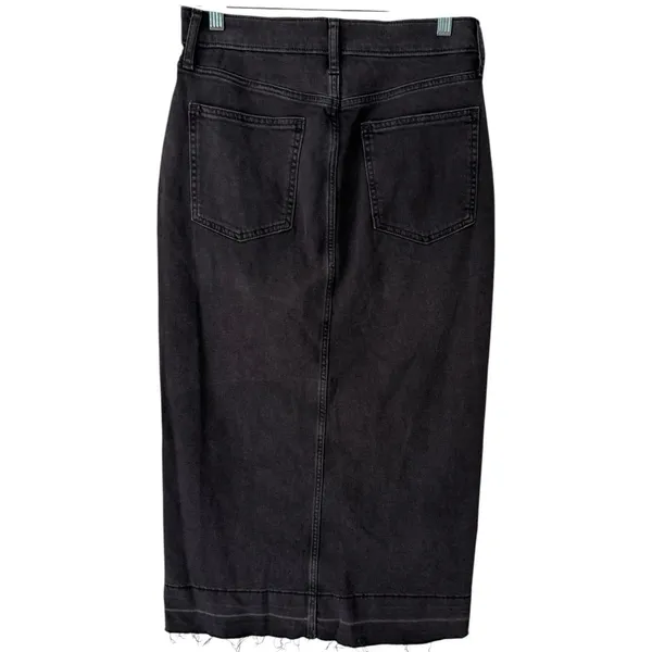 Gap Black Stretchy Denim Midi Pencil Skirt Women’s Size 26 / 2 - Image 2