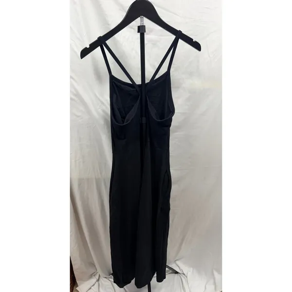 PACT Women's Black Fit & Flare Midi Dress Made With Organic Cotton - Image 5