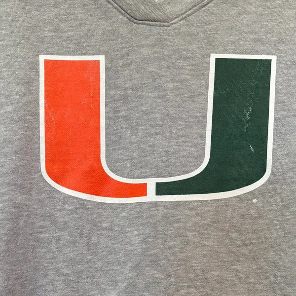 University of Miami Hurricanes Fanatics Women's V-Neck Hoodie, Small - Image 2