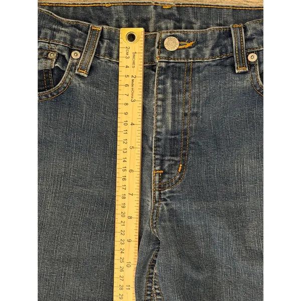 Polo Jeans Co Ralph Lauren Blue Low Rise Flare Jeans‎ Size 12 32x30 Western Y2K - Image 7
