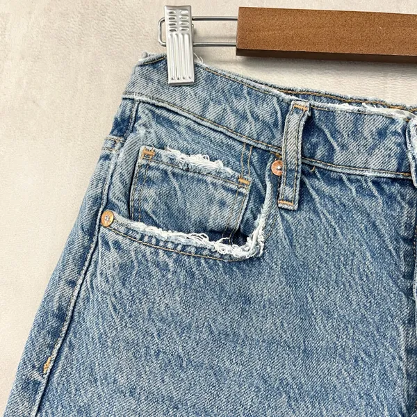 We The Free Womens Jeans Size 25 Tapered Baggy Boyfriend Distressed Grunge Indie - Image 5