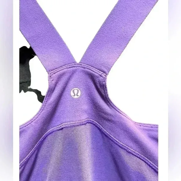 Lululemon Vneck Purple Racerback Tank Top - Image 3