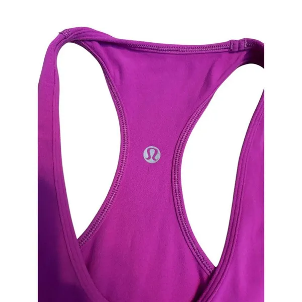 Lululemon Racerback pink sz 4 Tank Top Athletic Wear - fair conditon - Image 2