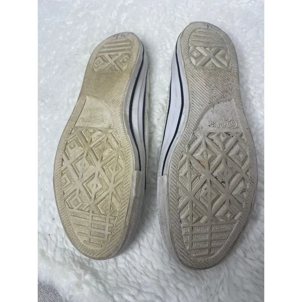 Converse All‎ Star White Woven Slip On Sneakers size 8 bin 1 - Image 8
