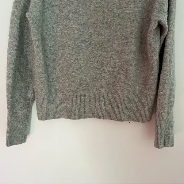 MAGASCHONI Grey Wool Blend MockNeck Sweater Size Small - Image 8