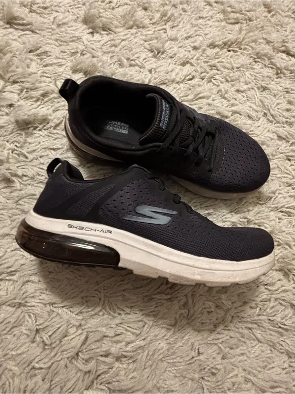 Skechers GOwalk Women’s Black and Gray Athletic Sneakers Size 7 - Image 3