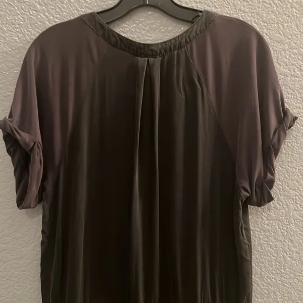 Free People Raving Rayon Utility Romper Washed Black Jumpsuit Size Small - Image 7