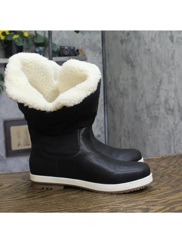 Journee Collection PIPPAH Shearling Lined Cold Weather Boots Black 10M - Image 8