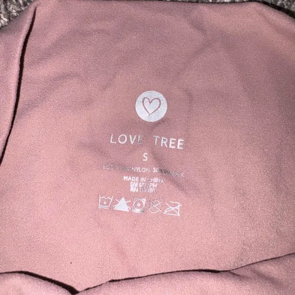 Love Tree pink nylon & spandex shorts size small - Image 2