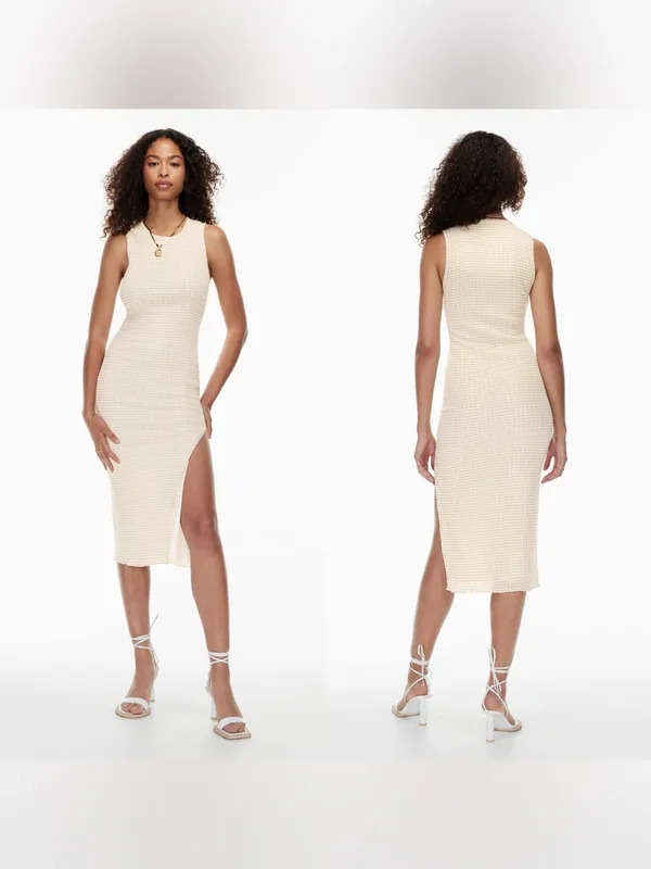 Aritzia Wilfred Verona Sleeveless Midi Dress in Hayward Birch/Espace S - Image 2