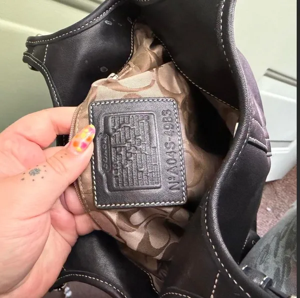 Coach Bag leather vintage  - Image 4