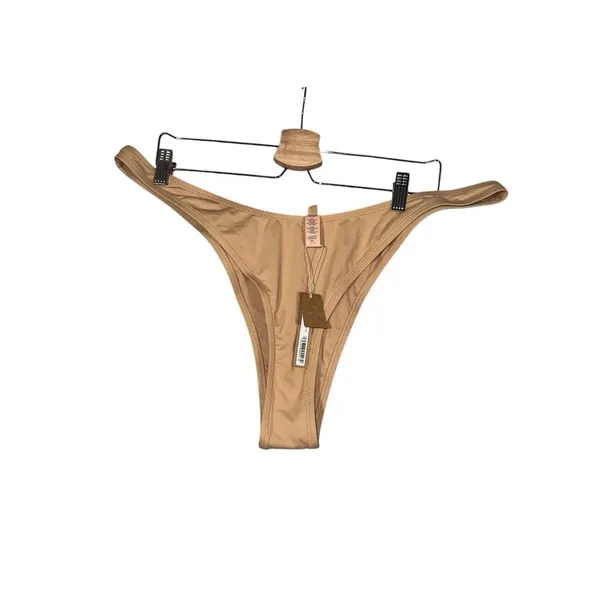 Skims Swim Micro Tanga Bikini Bottom Women Sz 3X Ocher Stretch Thong Beach Swim - Image 2