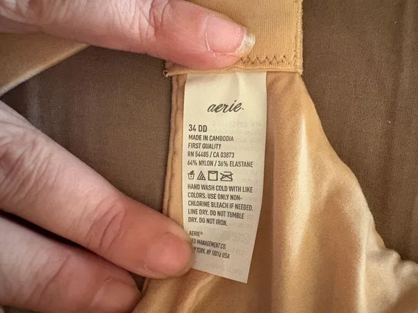 Aerie 34DD Nude Wireless Bra NWT - Image 2