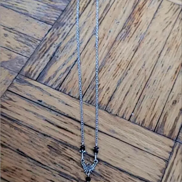 Gothic Bat Silver Plated‎ Pendant Necklace Faux Fashion Jewelry - Image 5