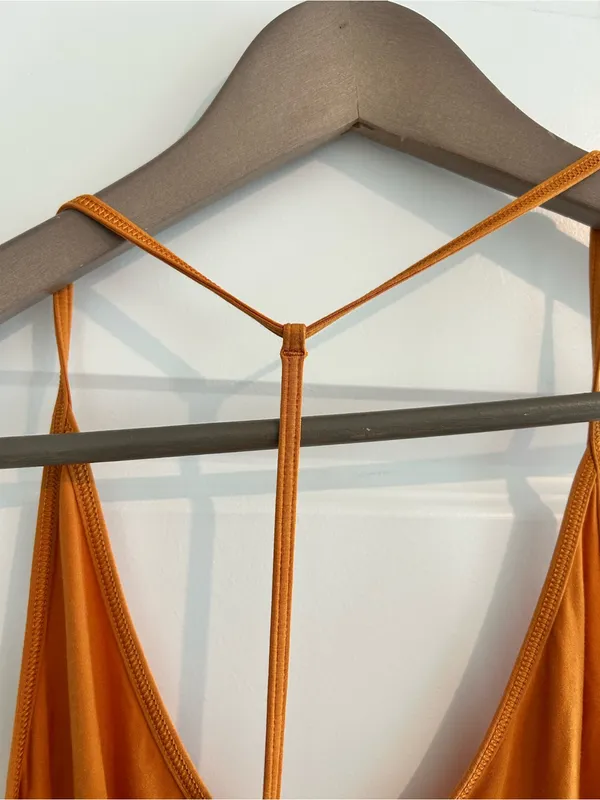 Lululemon Modal Silk Yoga Tank Top Mustard Yellow Size M / 8 - Image 11