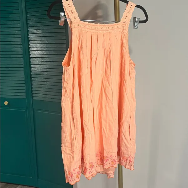 FREE PEOPLE new with tags Latecia Embroidered Mini / Spring Melon - small - Image 7
