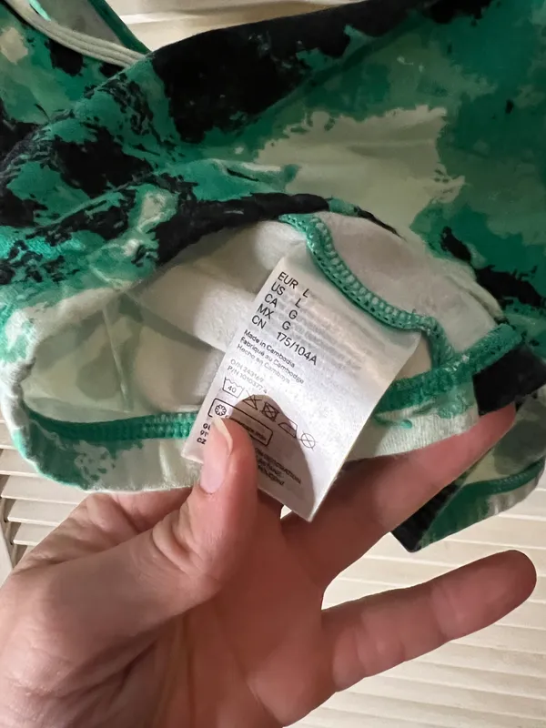 No Fear LG Green Cotton Sports Bra Bandeau - Image 4