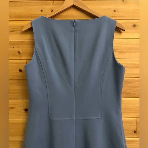 NWT Oscar De La Renta Size 8/M Wool Blend Sheath High Neck Knee Length Dress - Image 2