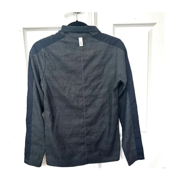 Prèvu black plaid quarter zip jacket Size XS - Image 2