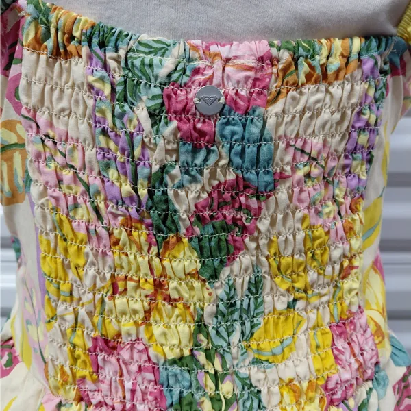 Roxy Womens Floral Dress Size Medium Tropical Vacation Resort Beach Boho Coastal - Image 14