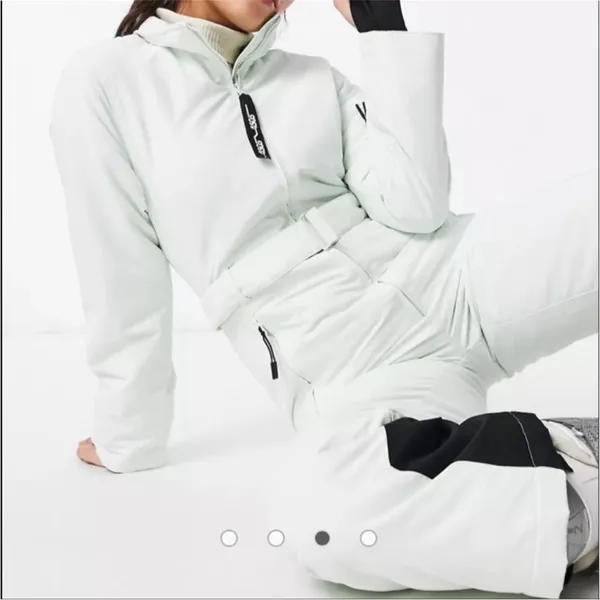 NWT ASOS 4505 Petite ski bootcut ski suit in sage Size US 6 - Image 8