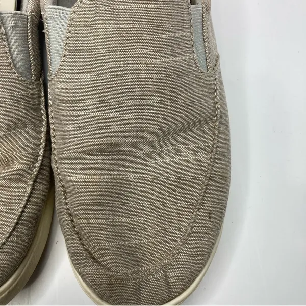 Crocs‎ citiline tan canvas slip on shoes size 8 - Image 7