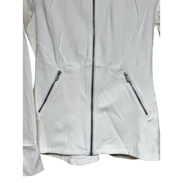 Lululemon‎ Sleek Essentials Jacket White Women's Size 10 - Image 5