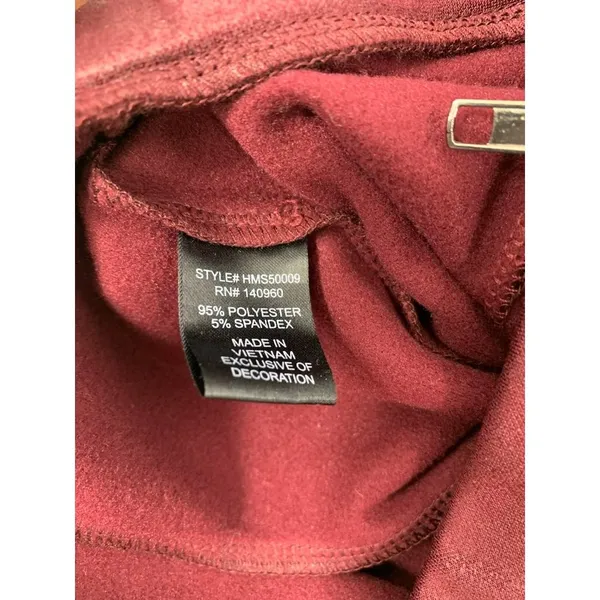 Haute Monde Women's Burgundy Zipper Skirt - Image 4