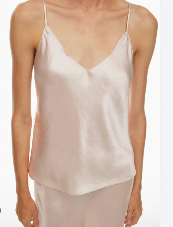 Aritzia Babaton Satin Cream Cami - Image 3