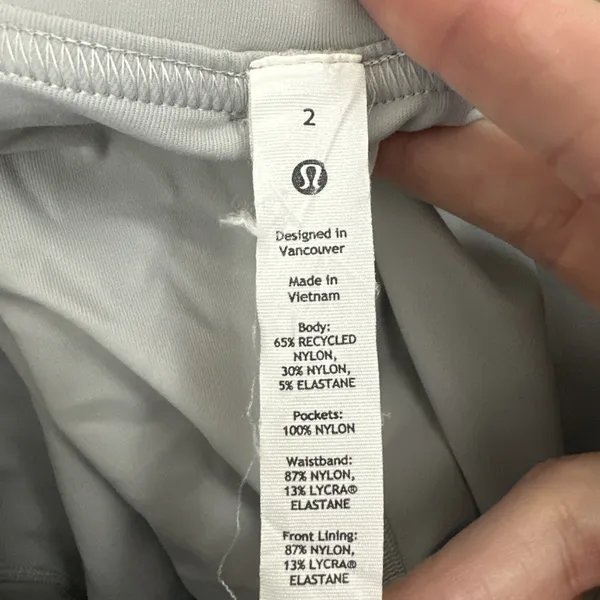Lululemon Multi Pocket Cargo‎ High Rise Hiking Skirt Skort Gray Athletic Women 2 - Image 7