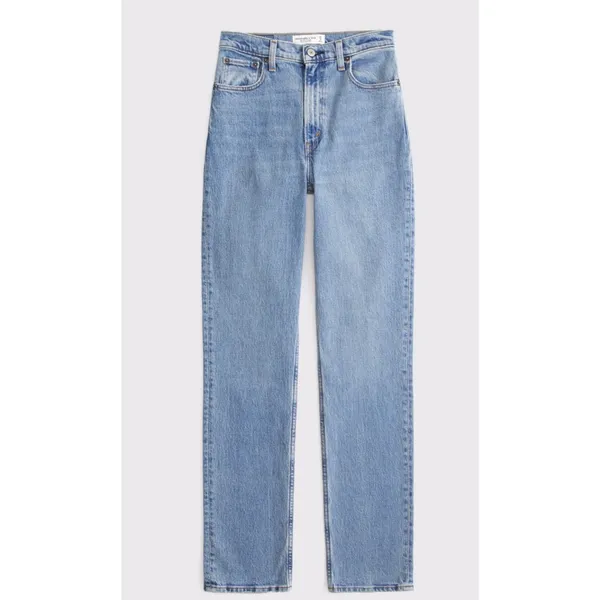 Abercrombie & Fitch 90's Straight Ultra High Rise Curve Love Jeans in Size 27/4 - Image 2