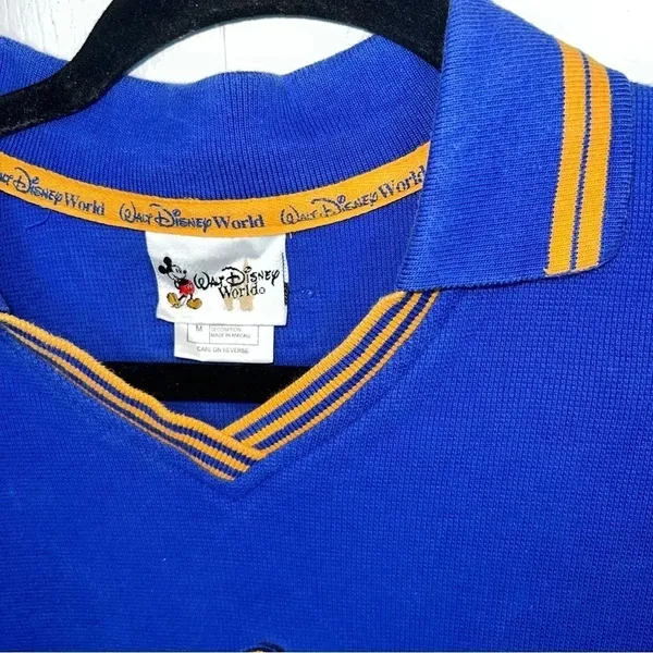 Vintage Walt Disney World Size Medium Tigger Winnie The Pooh Embroidered Polo - Image 3