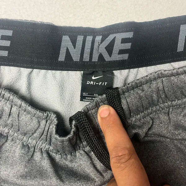 Nike Sportswear Sweatpants Mens xLarge Gray Swoosh Dri Fit Taper Leg Gym Jogger - Image 2