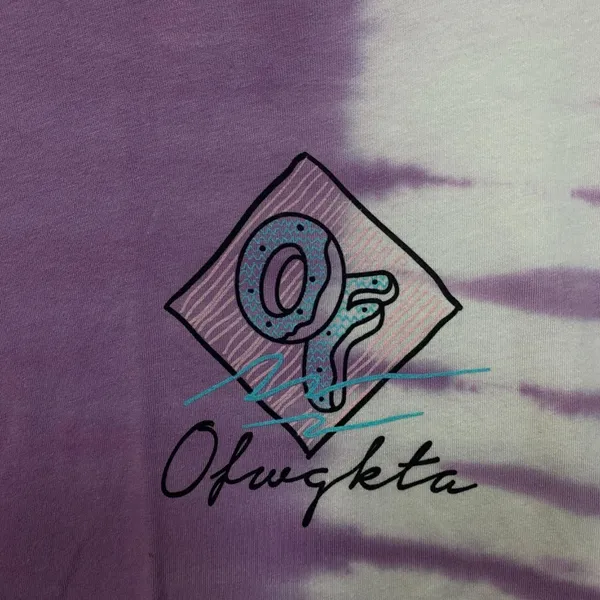 Odd Future Split Dye Tie Dye Hip Hop Tshirt size XS - Image 2