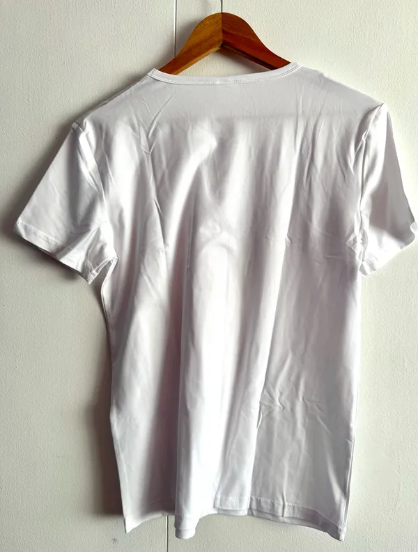 Heart Print Shirt, Medium White - Image 2
