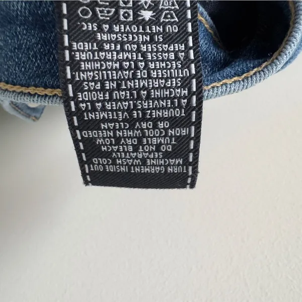 7 For All Mankind High Waist Slim Kick Jeans Dark Blue Wash Flare Jean denim EUC - Image 14