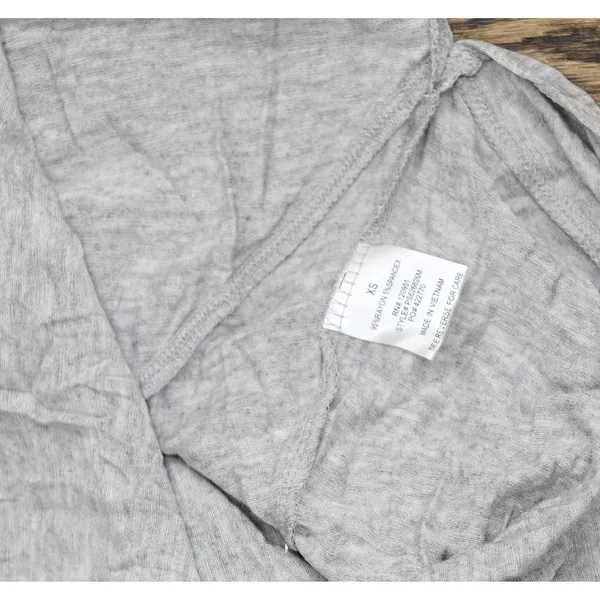 NWT Pink Rose Juniors Side-Slit Handkerchief-Hem Tank Top Gray XS - Image 6