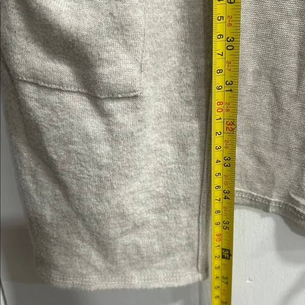 Garage Beige Cream Oversized Open Front Pockets Long Cardigan size Small - Image 7