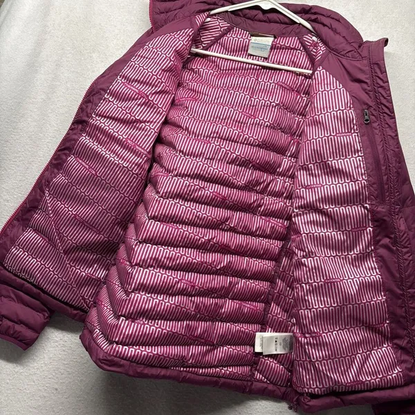 Columbia Jacket Women's Large Purple Interchange Thermal Coil Full Zip - Image 3