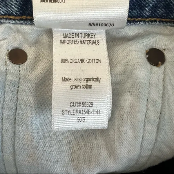 Agolde Women’s 90’s Pinch Waist Lineup Wash Distressed Straight Leg Jeans Sz 27 - Image 10