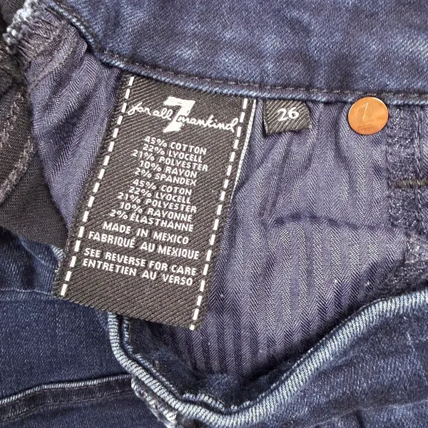 7 For All Mankind The High Waist Skinny Women's 26 - Image 5
