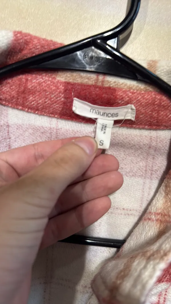 Maurices Pink and White Flannel - Image 2