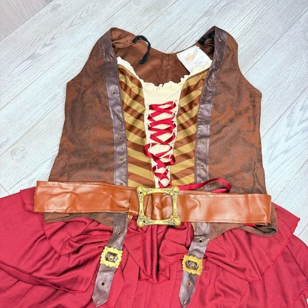 Eye candy Sexy Swashbuckler Captain Halloween costume shirt belt skirt L cosplay - Image 3