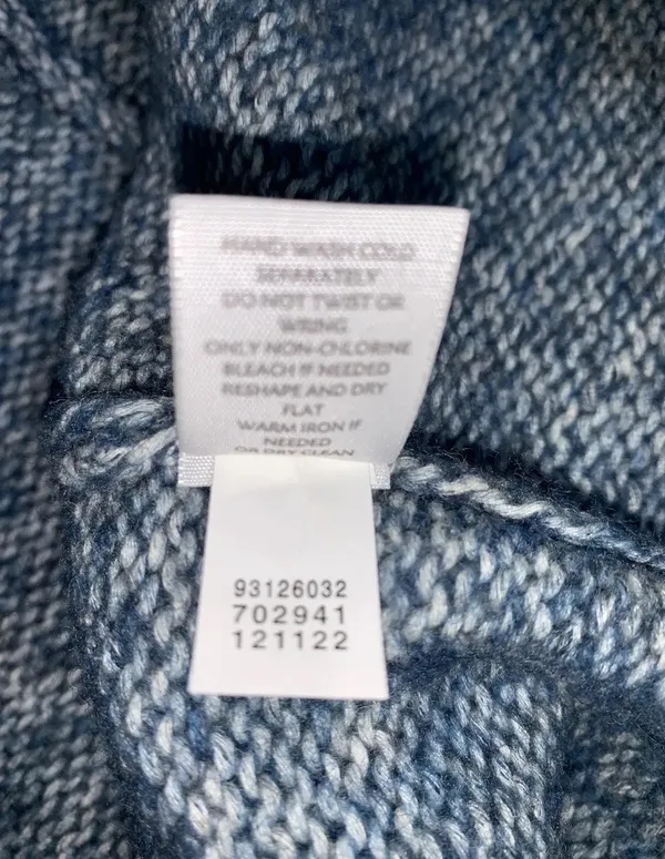 J.Jill Multi Blue Knit Open Front Draped Vest Sleeveless Sweater Xs - Image 9