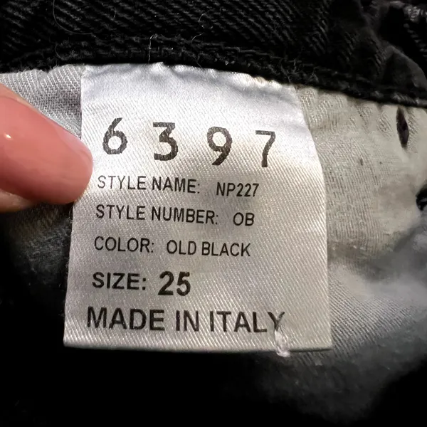 6397 old black jeans size 25 Italy - Image 5