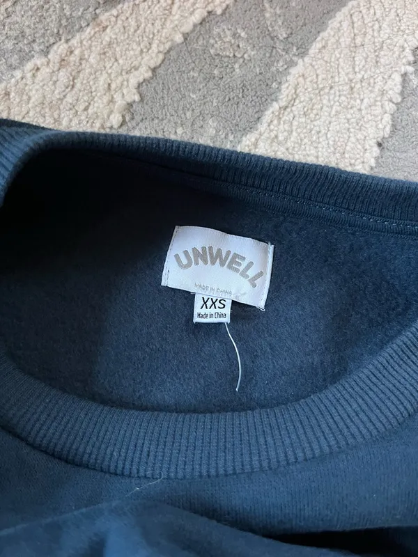 Unwell call her daddy navy crewneck sweatshirt Xxs - Image 3