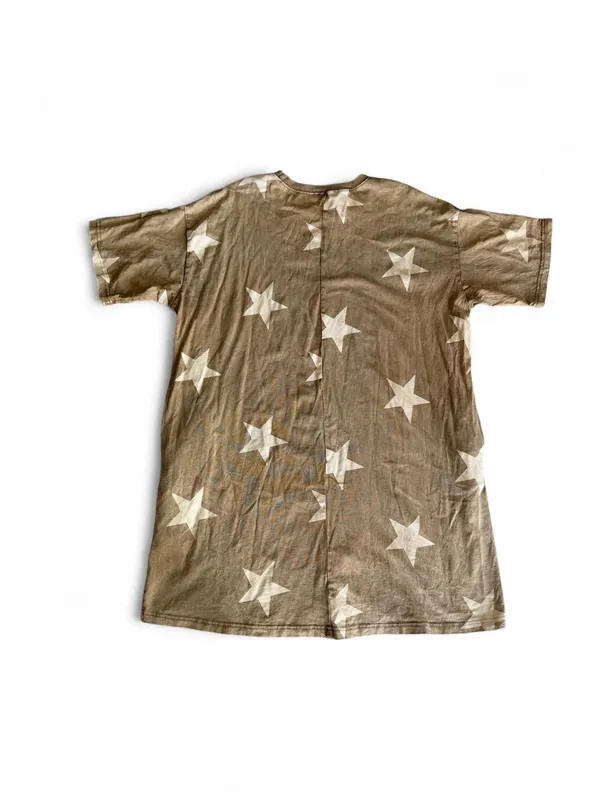Easel Star Print Oversized T-Shirt Dress | Size S - Image 6
